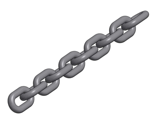 LIFTKET chain 7,2x21 EN818-7-T 110 m passivated Built type(s) 07093,07194,07196,07198,09790,09792