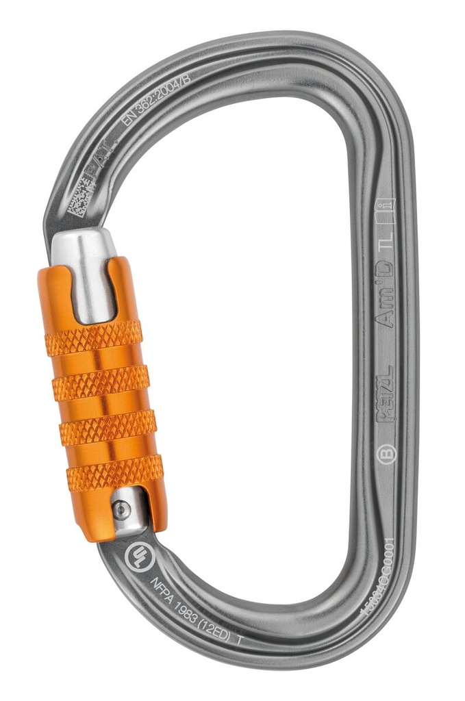 Lightweight asymmetrical carabiner Am’D PETZL